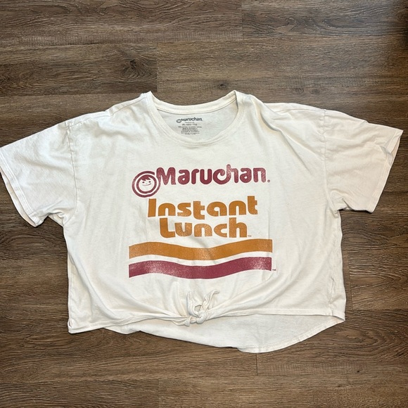 Maruchan Tops - ramen tie front t shirt
